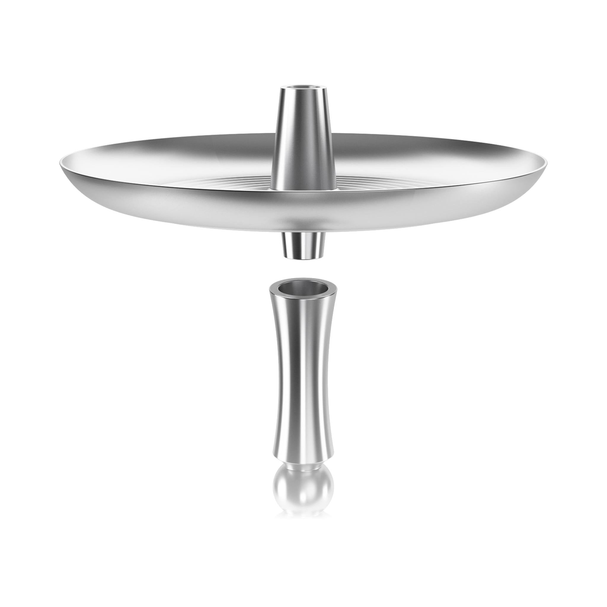 MattPear Mini S Slim Hookah - Full Stainless Steel with MattPear Mini Clear Cone Base (Optional Extras Multiple Choice Available)