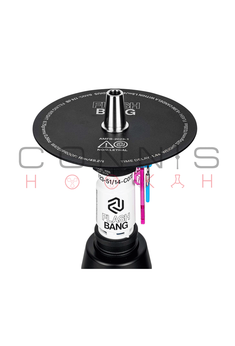 Amotion Flash Bang Hookah - Orchid (Includes Silicone Hose & MouthPiece) - (Optional Extras Multiple Choice Available)