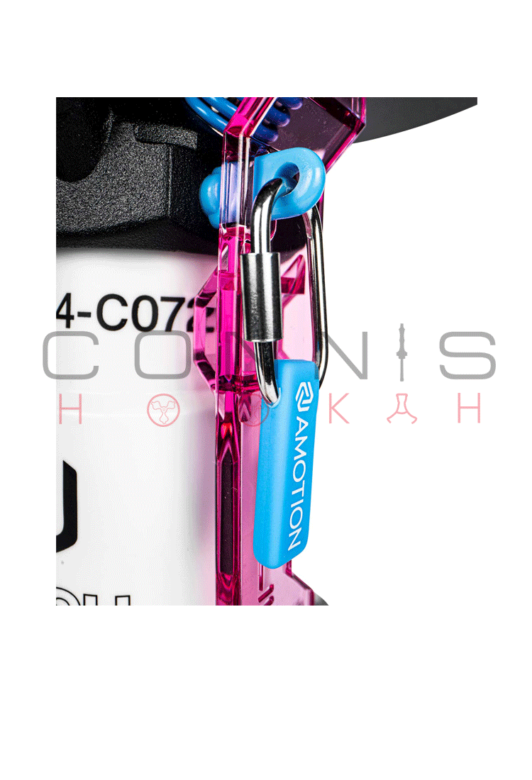 Amotion Flash Bang Hookah - Orchid (Includes Silicone Hose & MouthPiece) - (Optional Extras Multiple Choice Available)