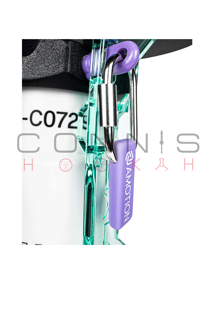 Amotion Flash Bang Hookah - Teal (Includes Silicone Hose & MouthPiece) - (Optional Extras Multiple Choice Available)
