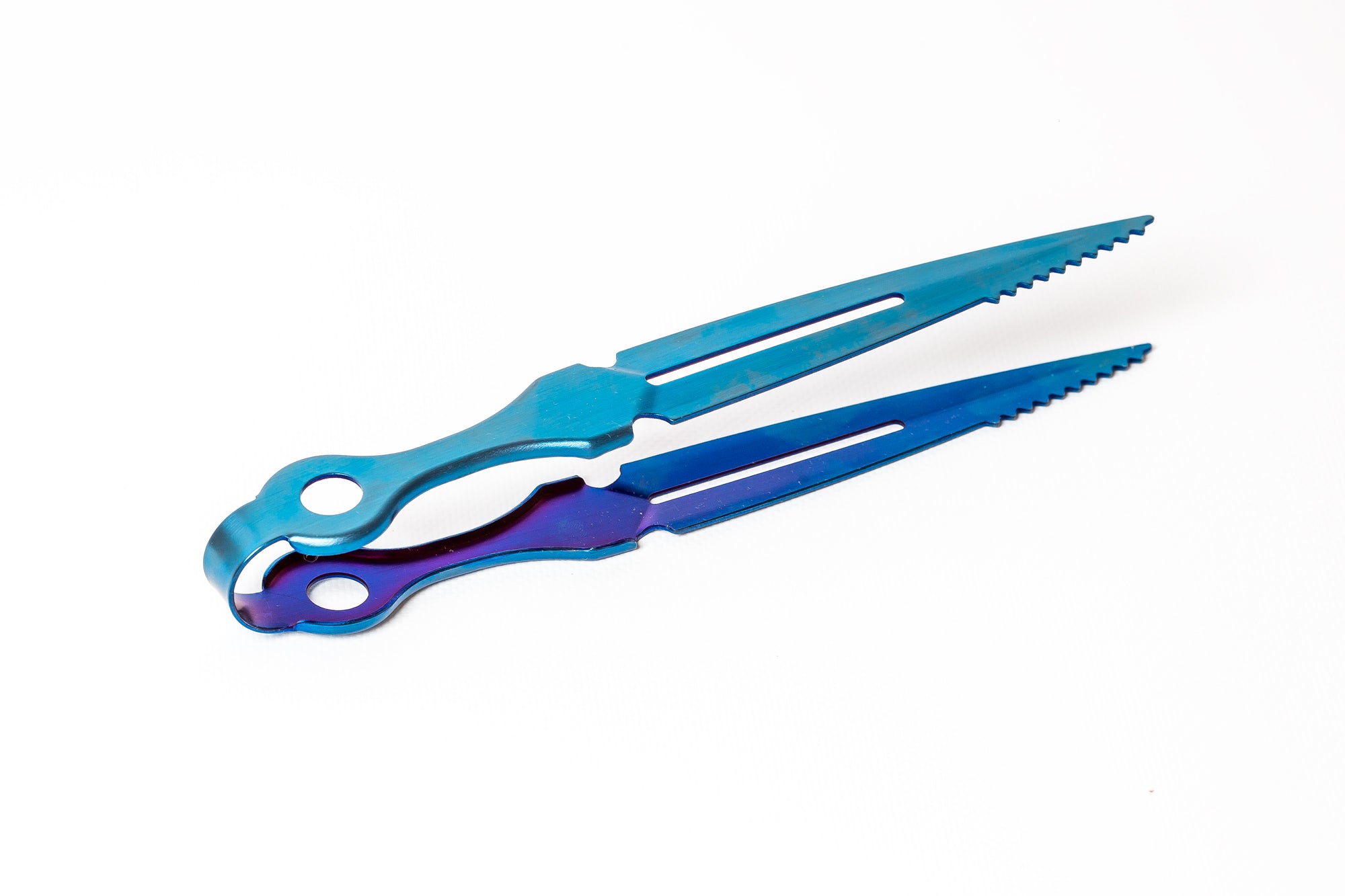Blade Tongs - Titanium Sapphire Blue