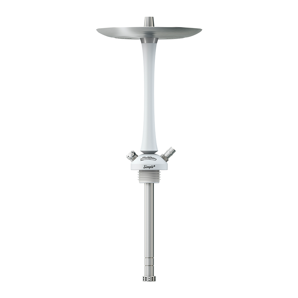 MattPear Simple M Slim Hookah - White (Optional Extras Multiple Choice Available)