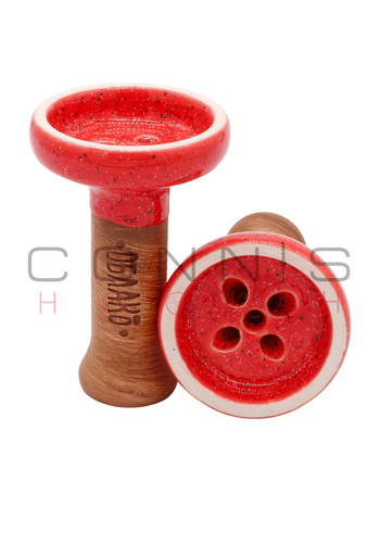 Oblako Black Glazed Bowl - Orange Cosmos