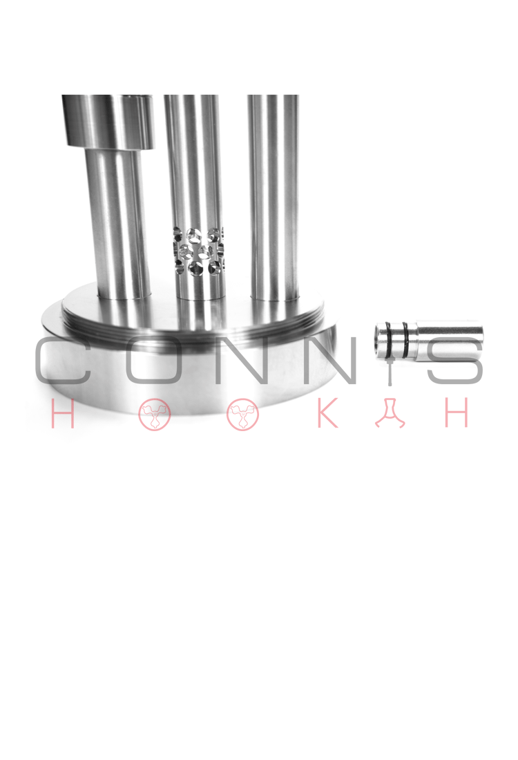 Aeon Vyro One V2 Hookah – Frozen Ghost with Silicone Hose & Stainless Steel Connis Hookah Mouth Piece