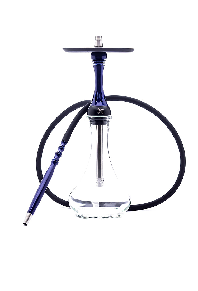 Alpha Hookah Model X - Dark Blue (Optional Extras Multiple Choice Available)
