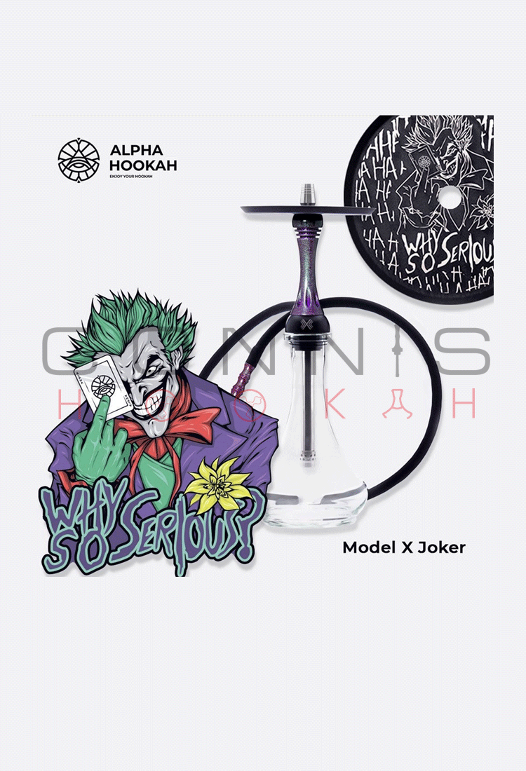 Alpha Hookah Model X - Joker Special Series (Optional Extras Multiple Choice Available)