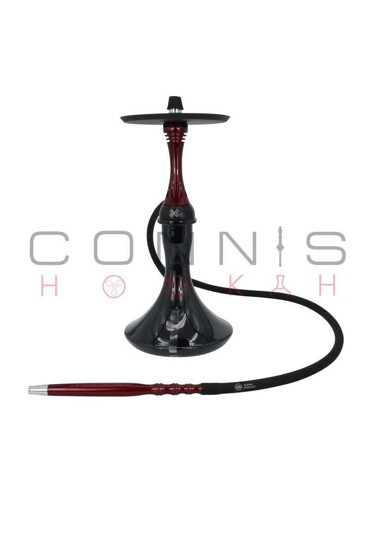 Alpha Hookah Model X - Red Candy (Optional Extras Multiple Choice Available)