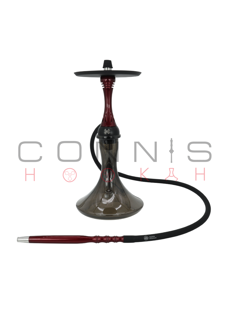 Alpha Hookah Model X - Red Candy (Optional Extras Multiple Choice Available)
