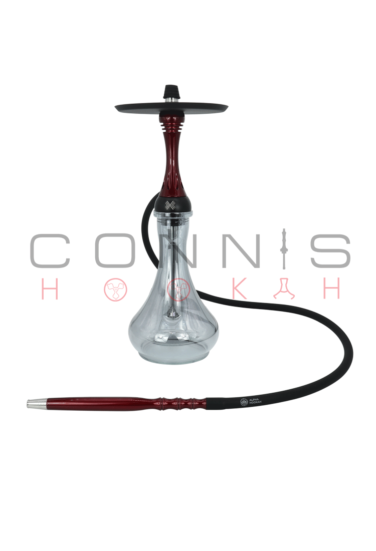 Alpha Hookah Model X - Red Candy (Optional Extras Multiple Choice Available)