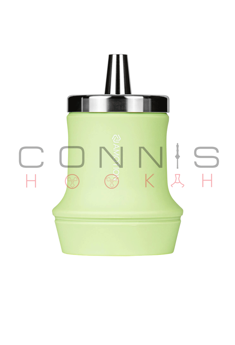 Amotion Roam Hookah - Lime with Add On Kit (Matching Hose, Mouthpiece, Coaster & Travel Bag) - (Optional Extras Multiple Choice Available)