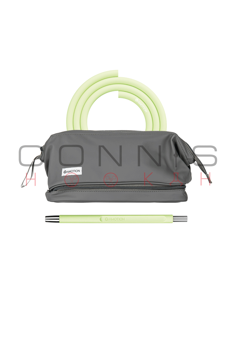 Amotion Roam Hookah - Lime with Add On Kit (Matching Hose, Mouthpiece, Coaster & Travel Bag) - (Optional Extras Multiple Choice Available)