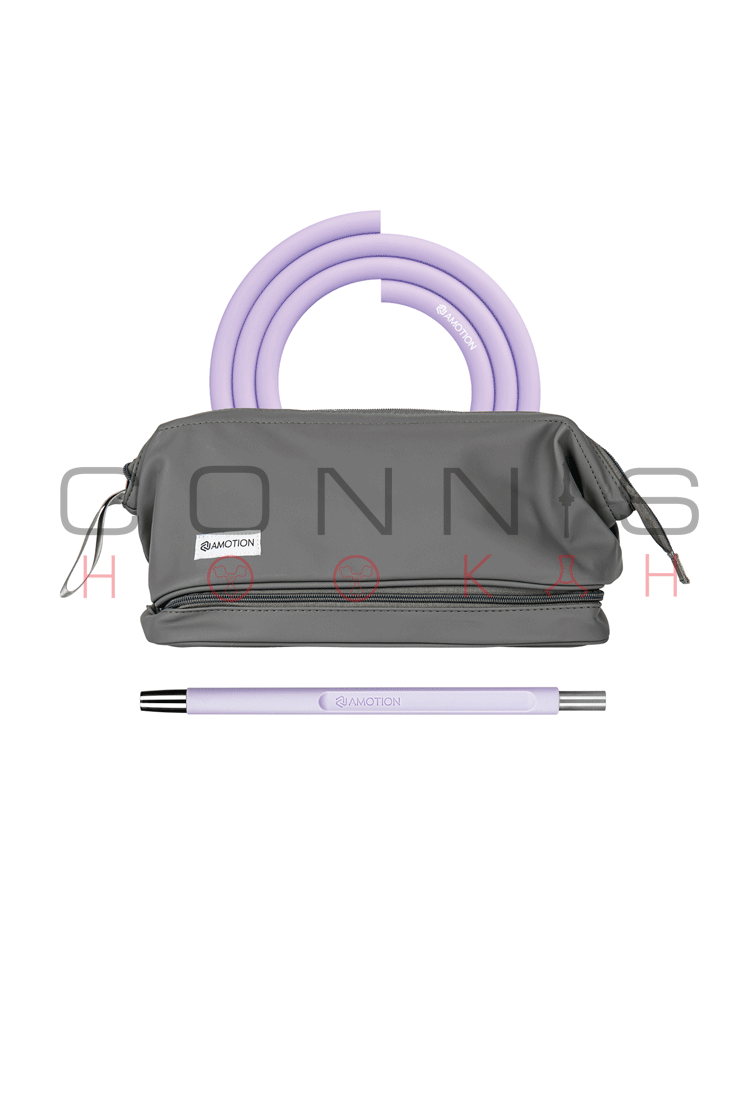 Amotion Roam Hookah - Mauve with Add On Kit (Matching Hose, Mouthpiece, Coaster & Travel Bag) - (Optional Extras Multiple Choice Available)