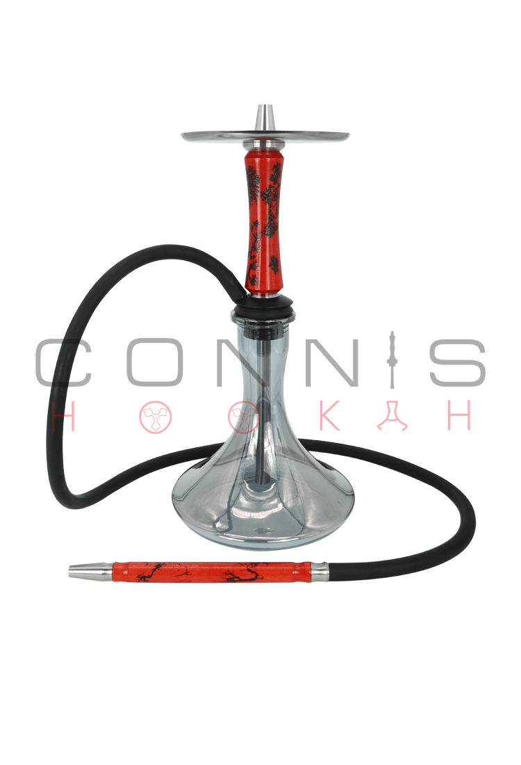 Connis Hookah ASCEND - Red (Optional Extras Multiple Choice Available)