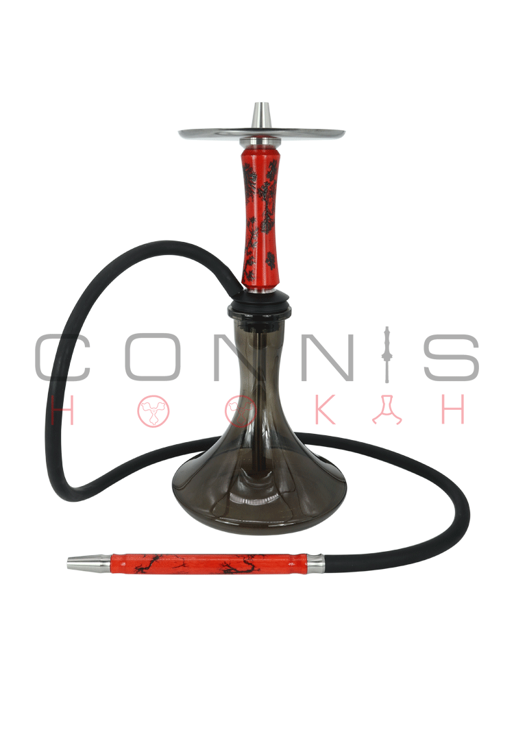 Connis Hookah ASCEND - Red (Optional Extras Multiple Choice Available)