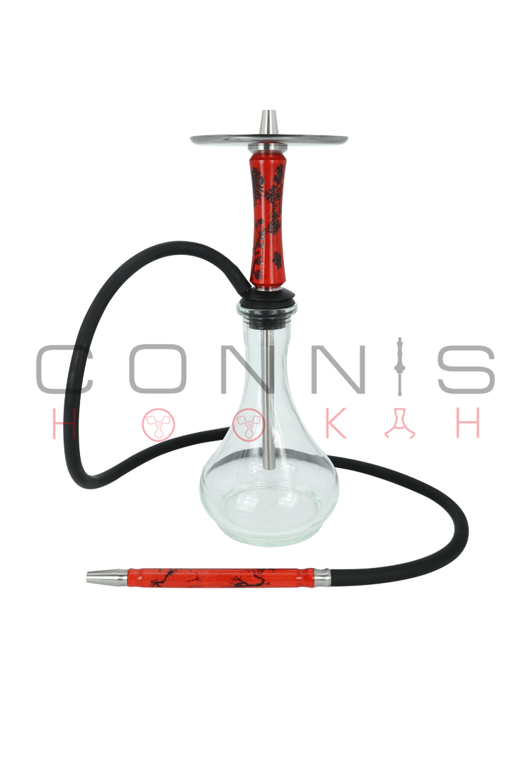 Connis Hookah ASCEND - Red (Optional Extras Multiple Choice Available)
