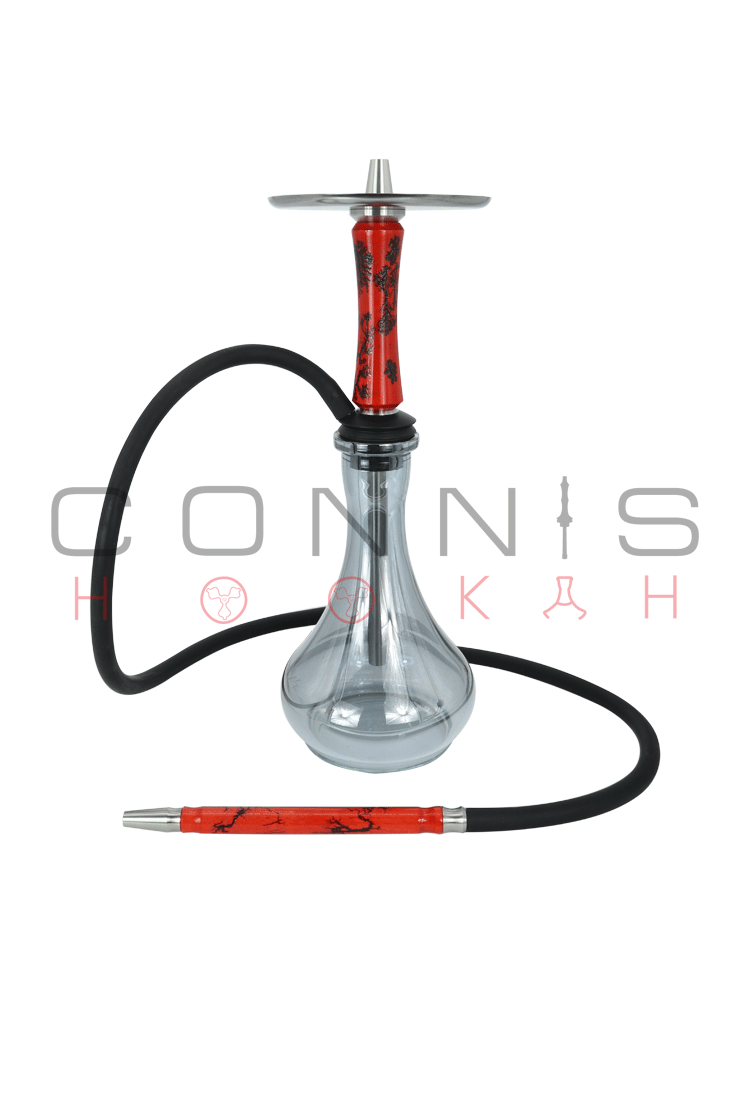 Connis Hookah ASCEND - Red (Optional Extras Multiple Choice Available)
