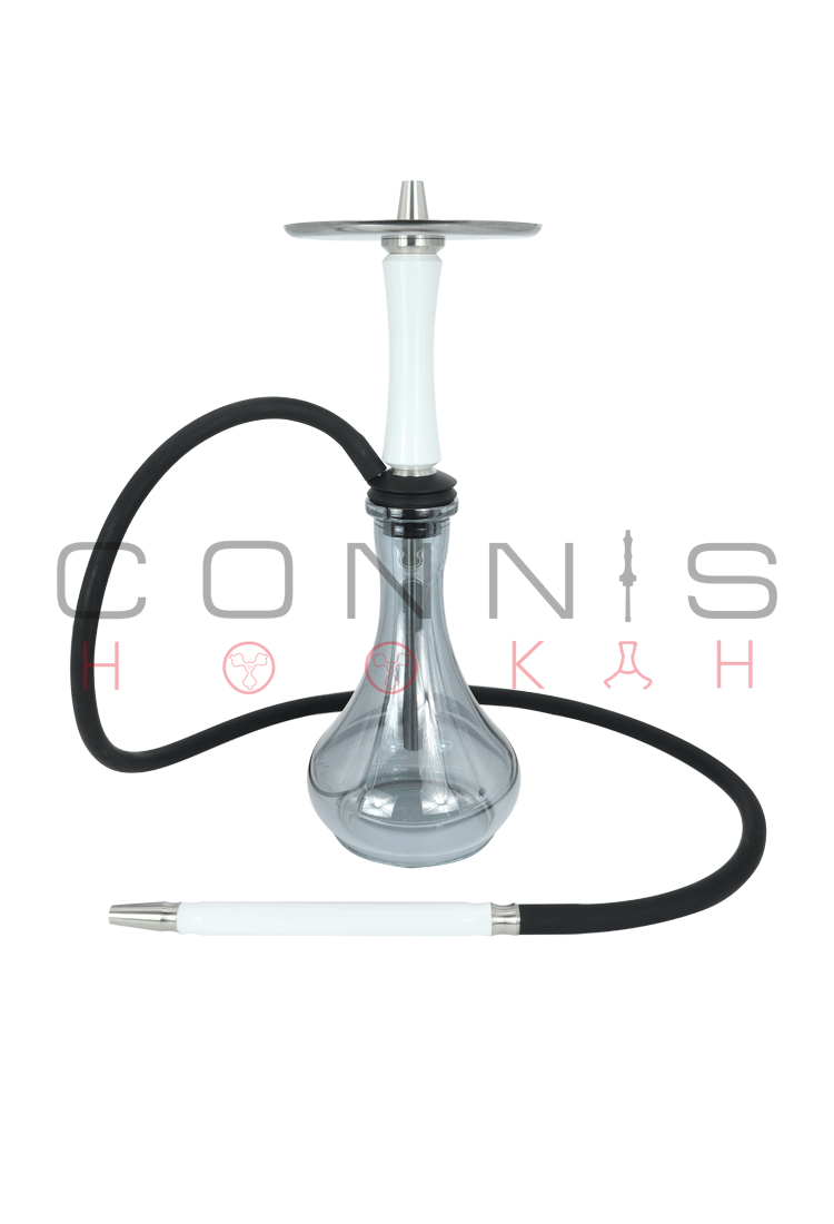 Connis Hookah ASCEND - White (Optional Extras Multiple Choice Available)