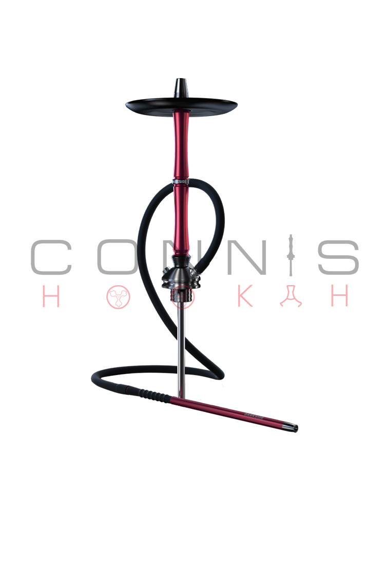 DARKSIDE Hermes Hookah - Apollo Crimson (Red) (Optional Extras Multiple Choice Available)