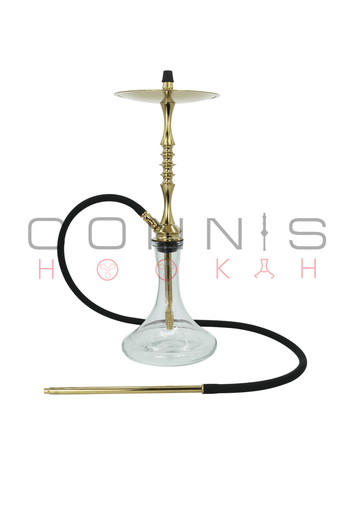 Ferro One Hookah - Gold (Titanium Nitride) (Optional Extras Multiple Choice Available)