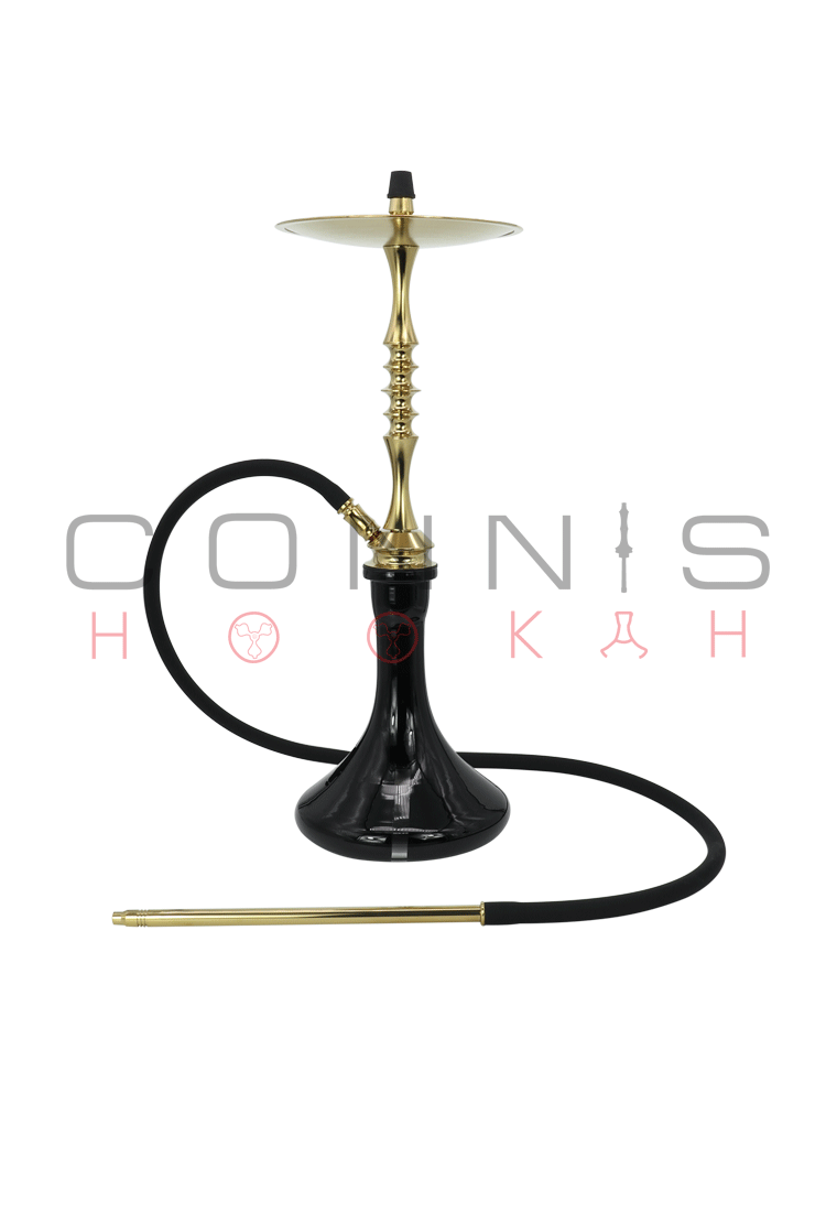Ferro One Hookah - Gold (Titanium Nitride) (Optional Extras Multiple Choice Available)