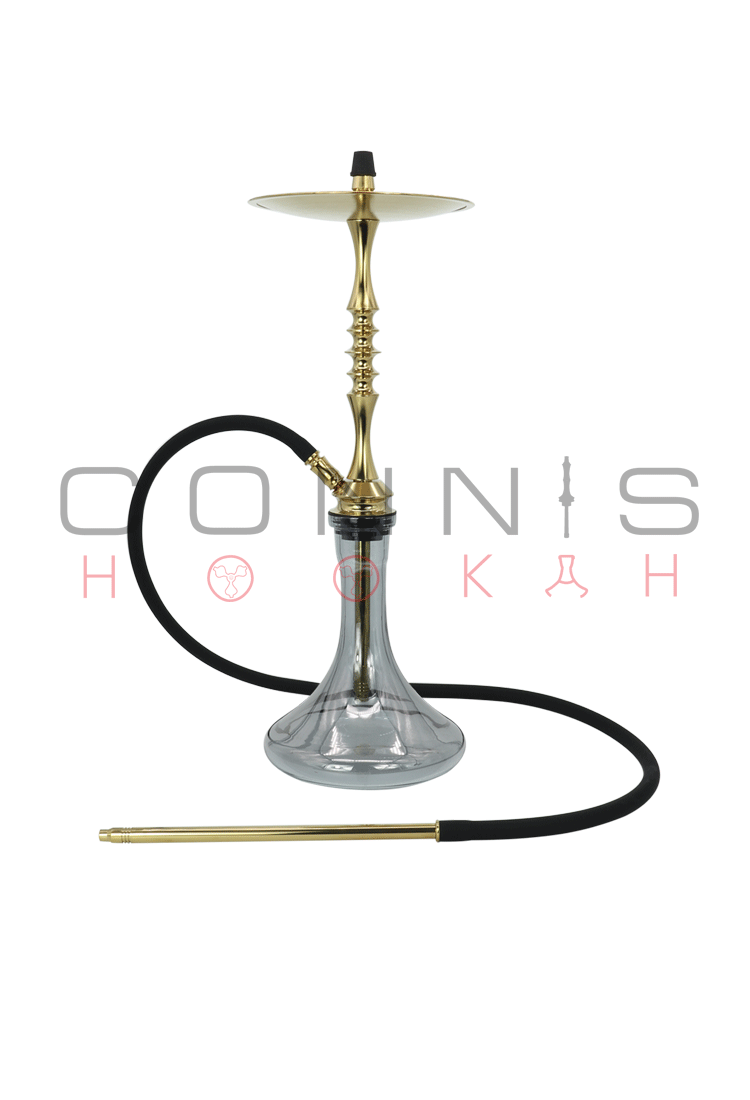 Ferro One Hookah - Gold (Titanium Nitride) (Optional Extras Multiple Choice Available)