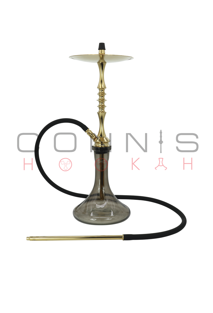 Ferro One Hookah - Gold (Titanium Nitride) (Optional Extras Multiple Choice Available)