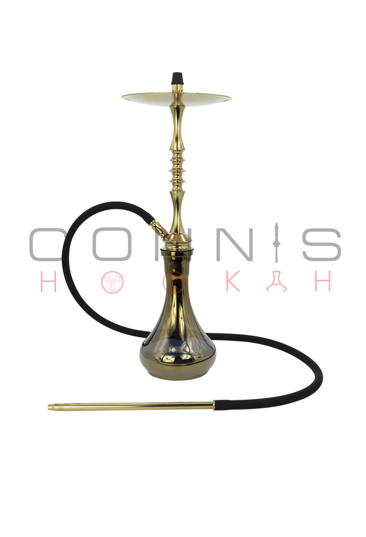 Ferro One Hookah - Gold (Titanium Nitride) (Optional Extras Multiple Choice Available)