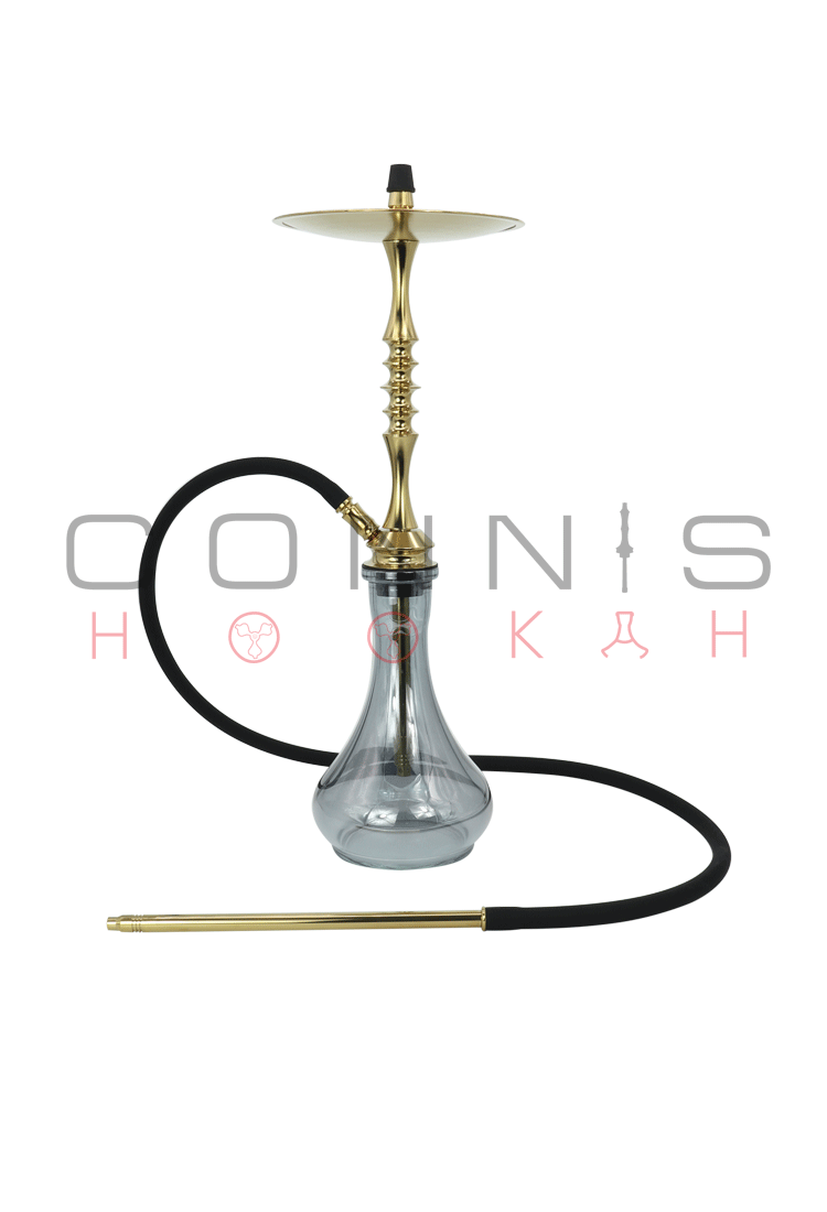 Ferro One Hookah - Gold (Titanium Nitride) (Optional Extras Multiple Choice Available)