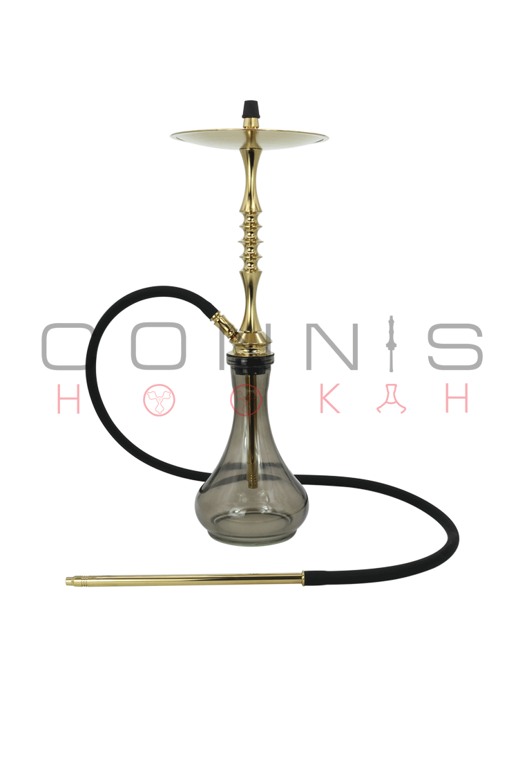 Ferro One Hookah - Gold (Titanium Nitride) (Optional Extras Multiple Choice Available)