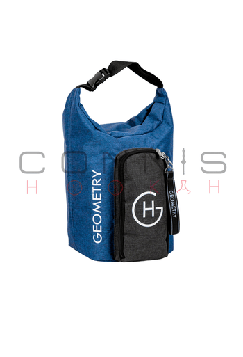 Geometry Travel Hookah Bag - Blue