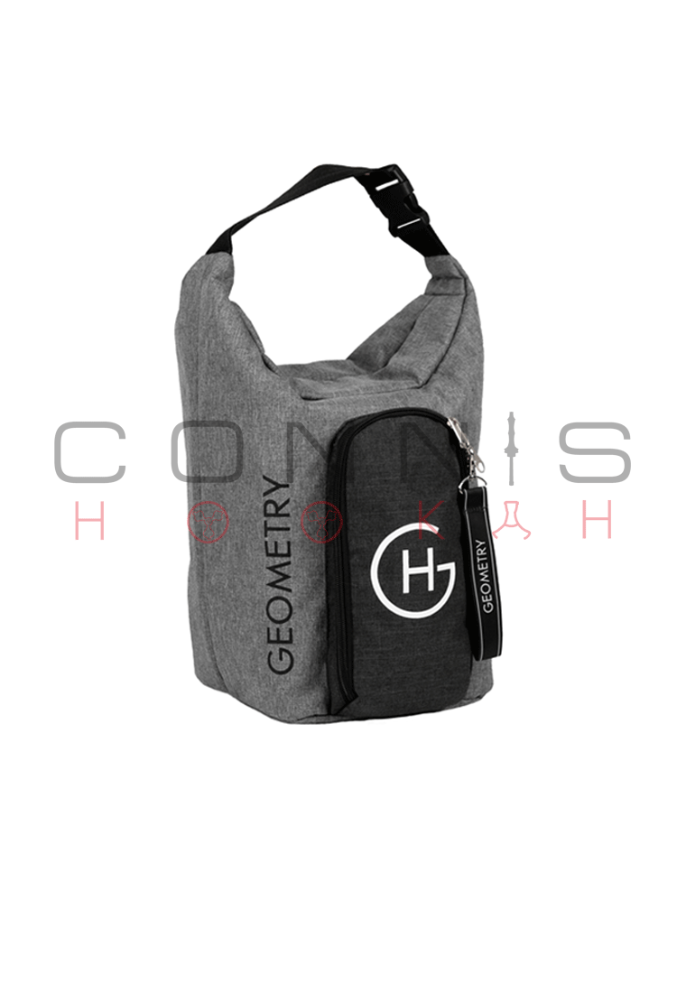 Geometry Travel Hookah Bag - Grey