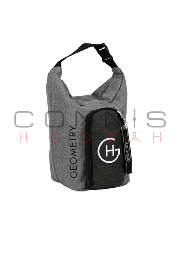 Geometry Travel Hookah Bag - Grey