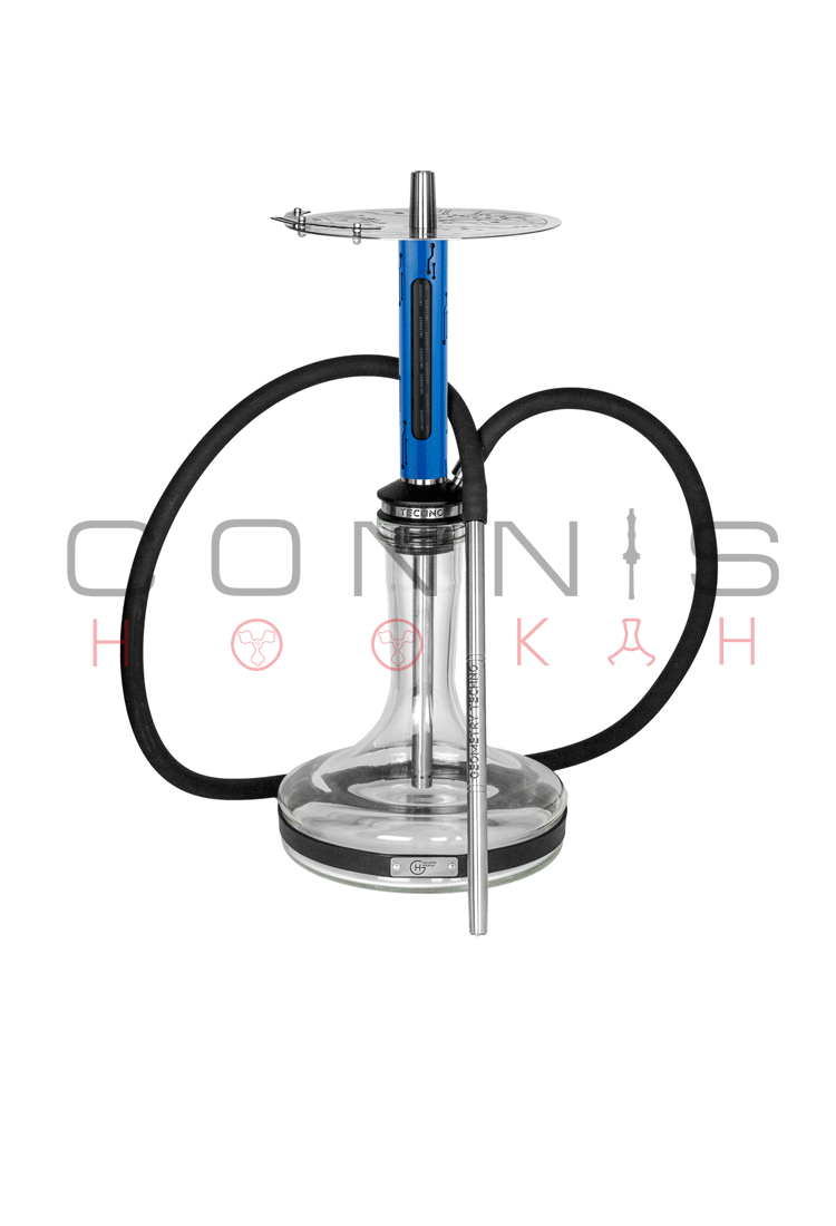Geometry Techno Hookah - Blue (Optional Extras Multiple Choice Available)