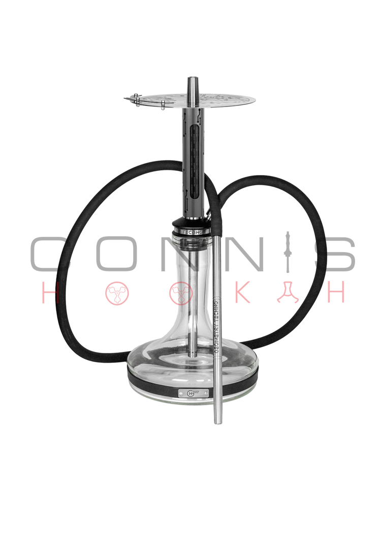 Geometry Techno Hookah - Grey (Optional Extras Multiple Choice Available)