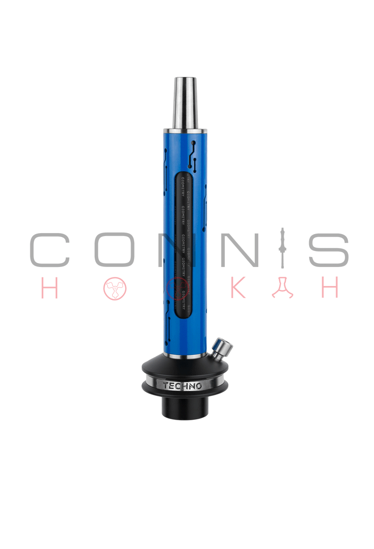 Geometry Techno Hookah - Blue (Optional Extras Multiple Choice Available)