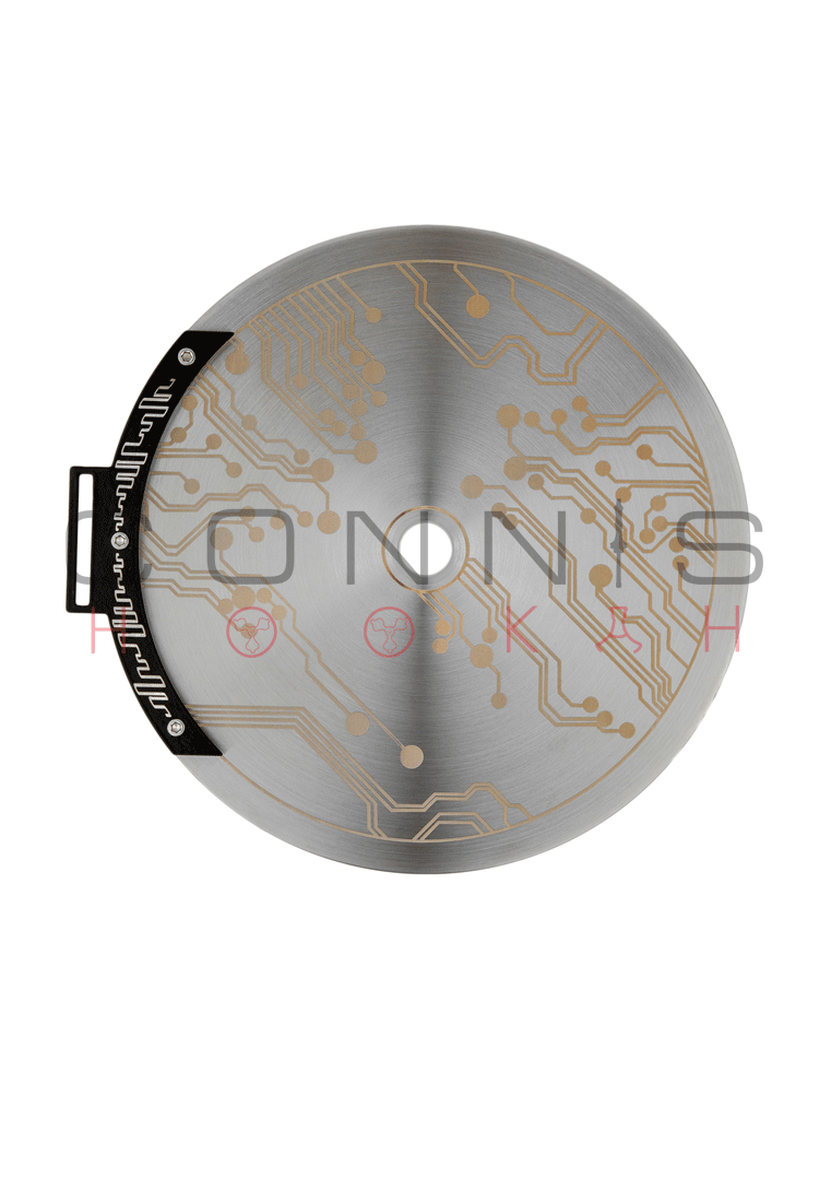 Geometry Techno Hookah - Dark (Black) (Optional Extras Multiple Choice Available)