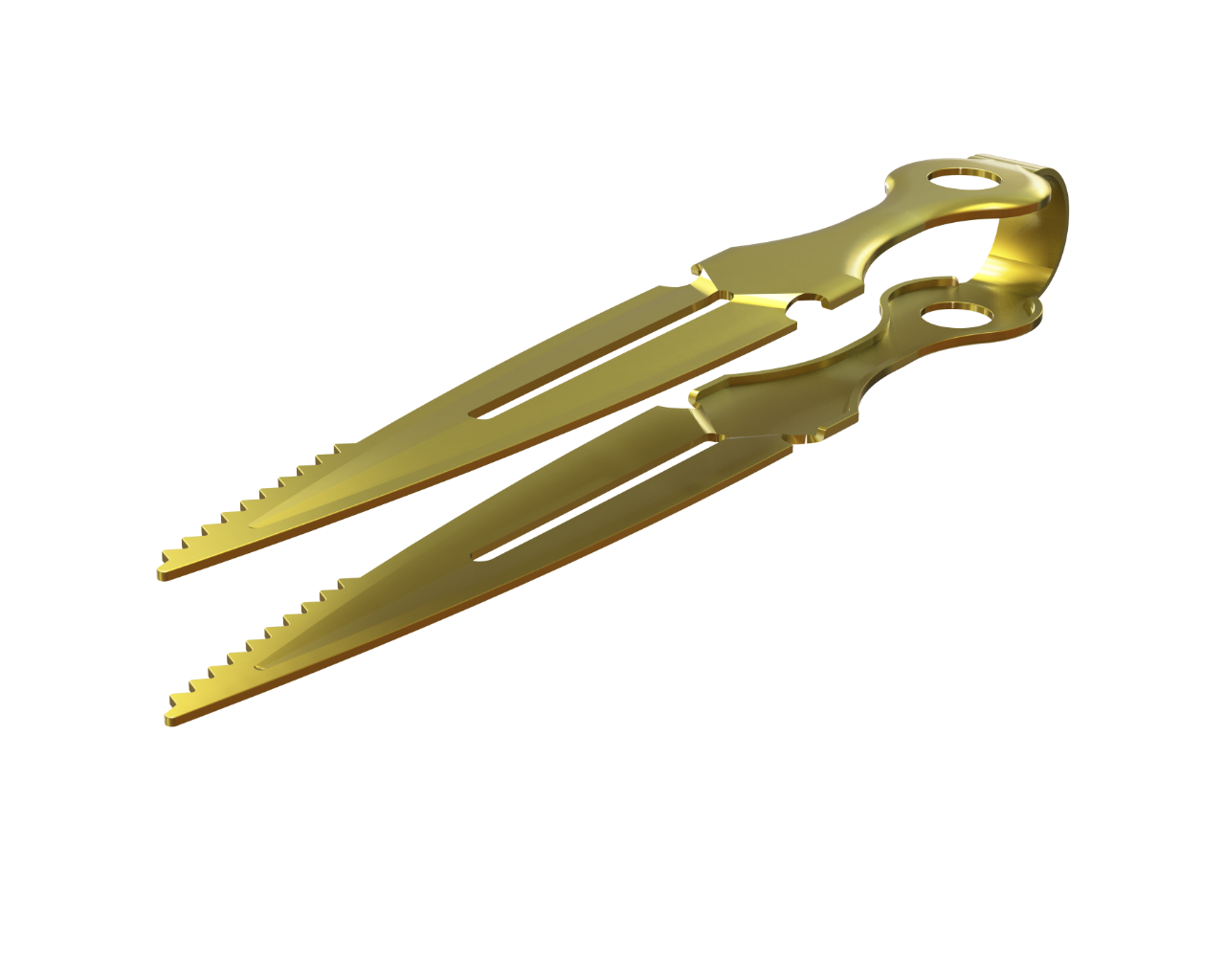 Blade Tongs - Titanium Gold