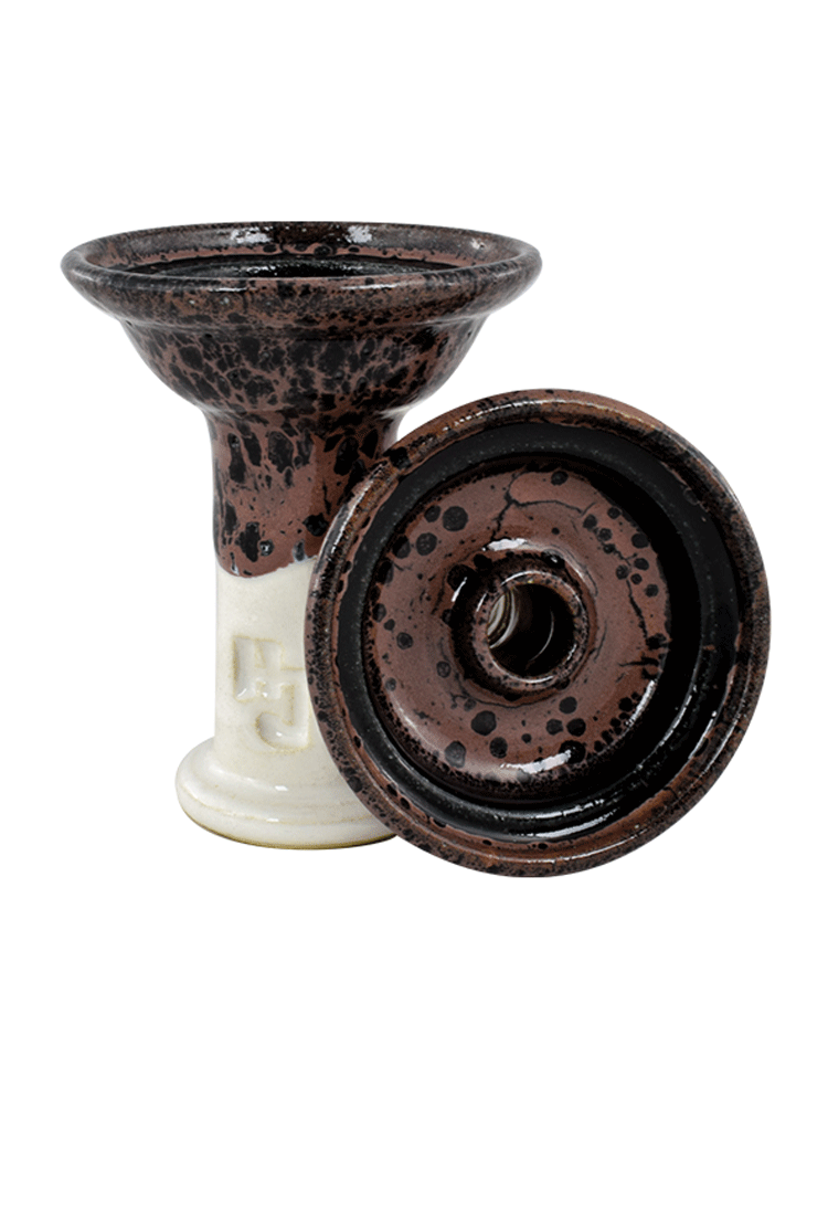 Hookah John Ferris Phunnel Bowl - Blackberry over White