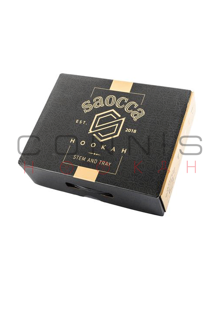 Hookah John SAOCCA Hookah Stem and Tray - All Black