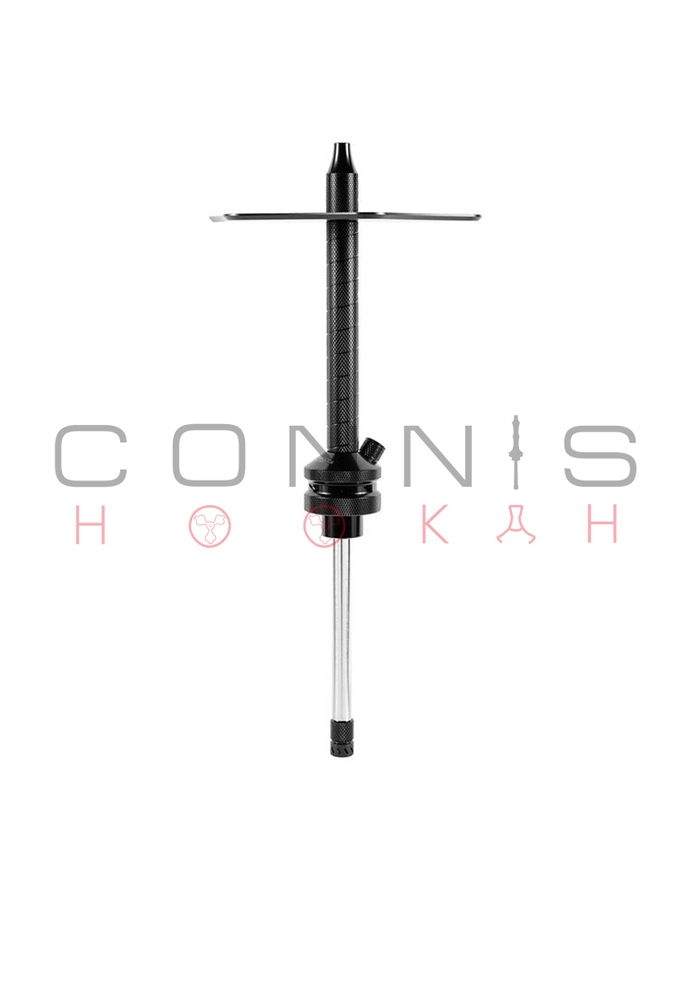Hookah John SAOCCA Hookah Stem and Tray - All Black
