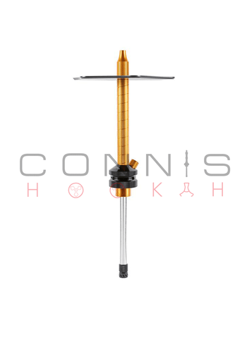 Hookah John SAOCCA Hookah Stem and Tray - Gold with Black Tray & Heart