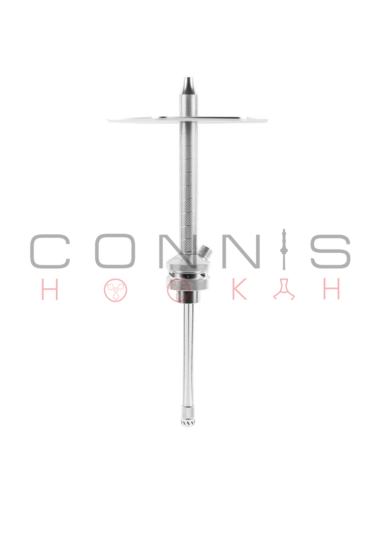 Hookah John SAOCCA Hookah Stem and Tray - All Silver