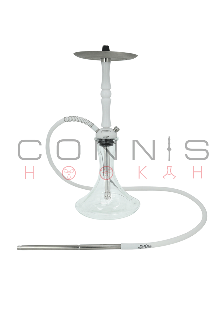 MattPear Simple M Ball Hookah - White (Optional Extras Multiple Choice Available)