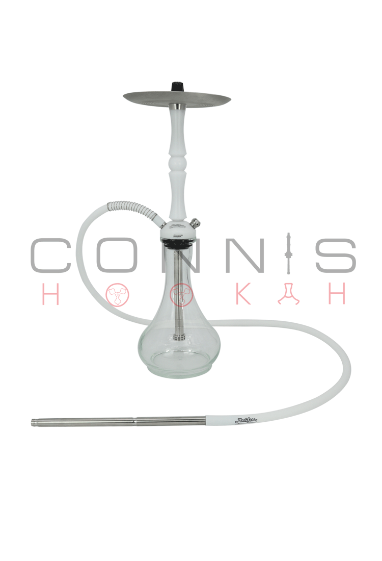 MattPear Simple M Ball Hookah - White (Optional Extras Multiple Choice Available)