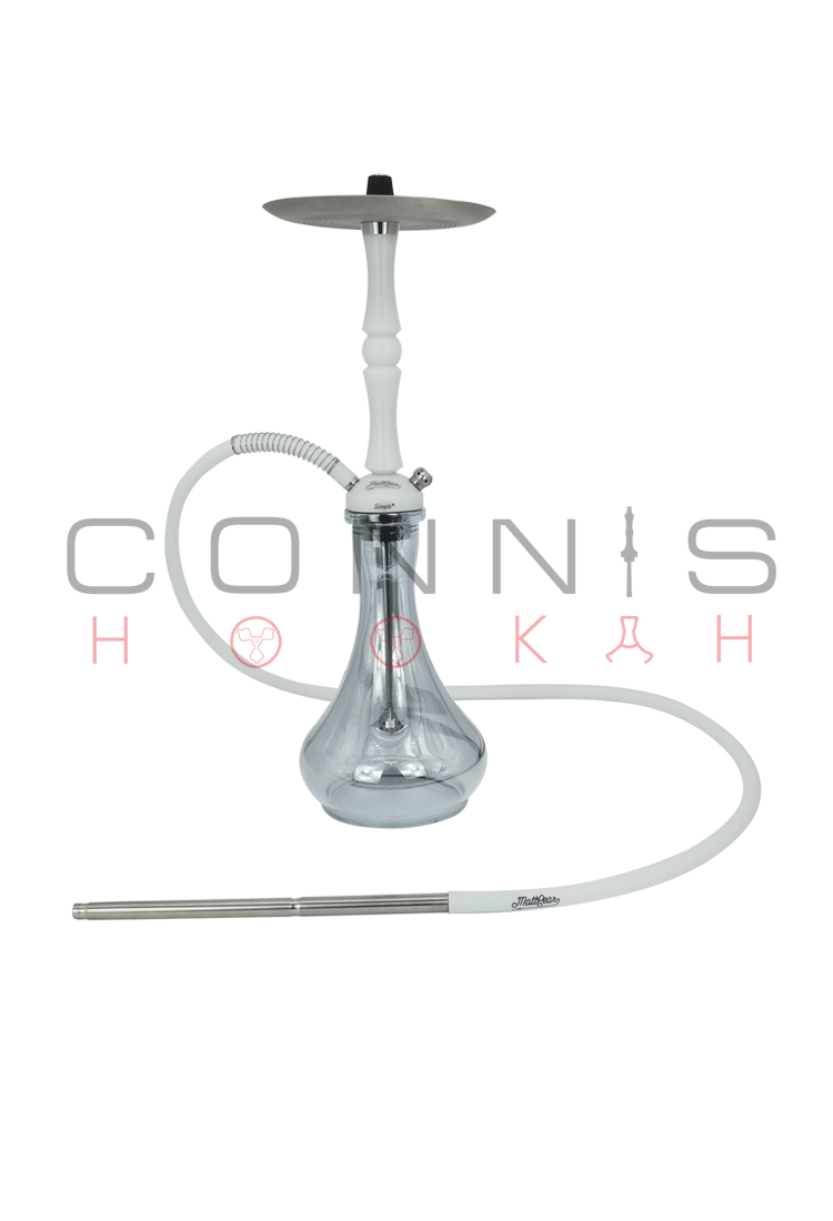 MattPear Simple M Ball Hookah - White (Optional Extras Multiple Choice Available)