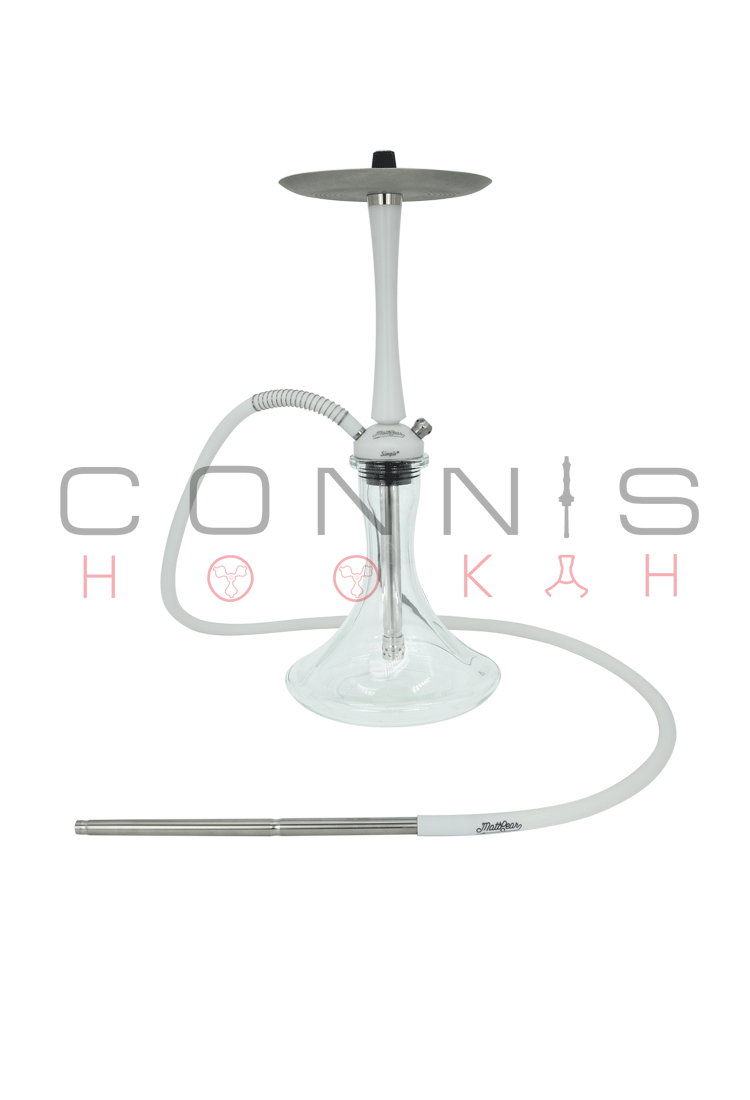 MattPear Simple M Slim Hookah - White (Optional Extras Multiple Choice Available)