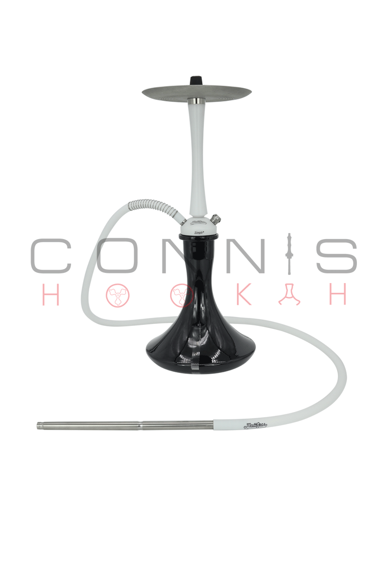 MattPear Simple M Slim Hookah - White (Optional Extras Multiple Choice Available)