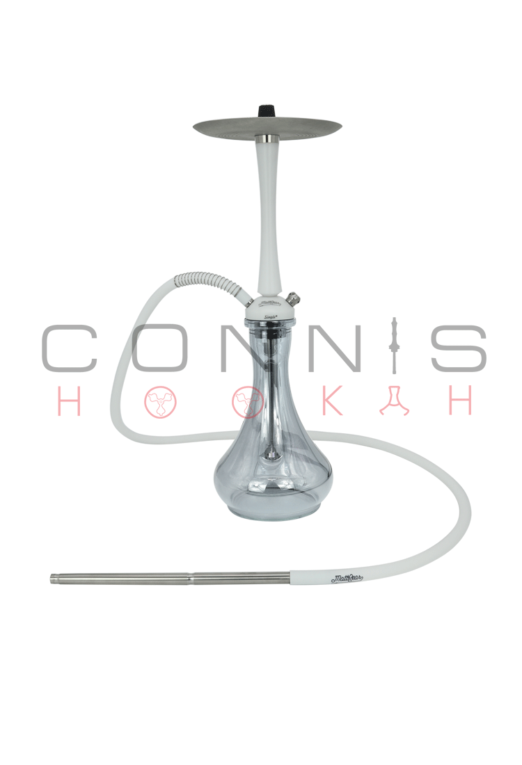 MattPear Simple M Slim Hookah - White (Optional Extras Multiple Choice Available)