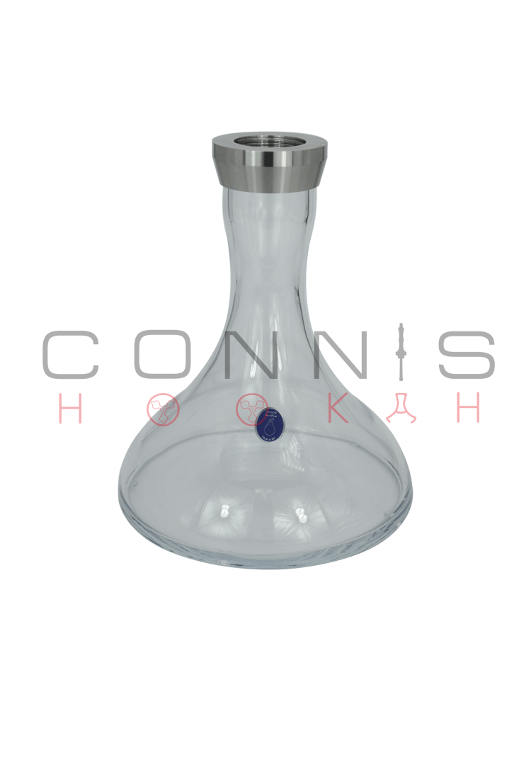 MattPear Classic M Slim Hookah - Full Stainless Steel with Threaded Clear Cone Base (Optional Extras Multiple Choice Available)