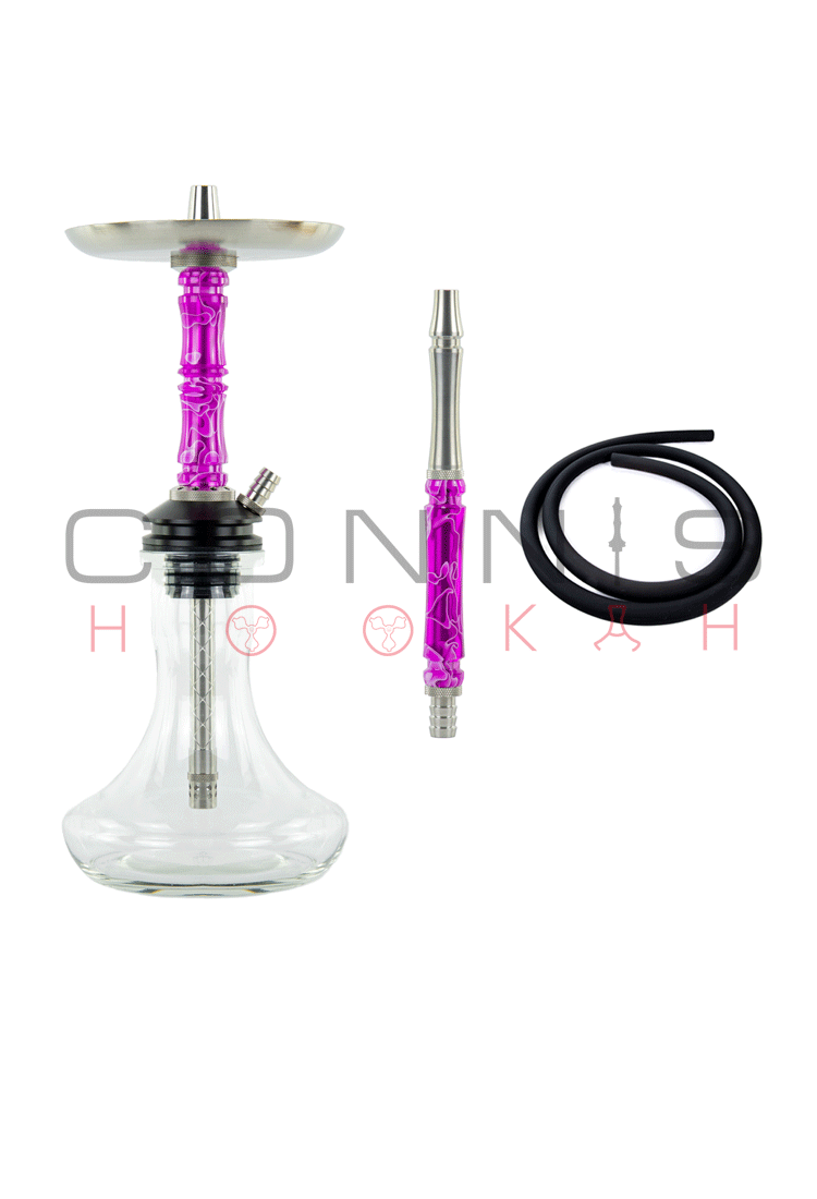 Moze Breeze 2 Hookah - Wavy Purple (Optional Extras Multiple Choice Available)